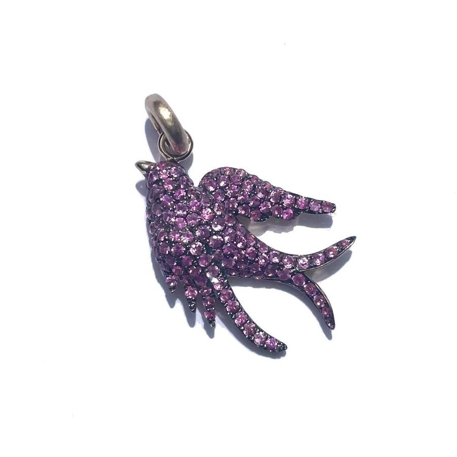 Semi Precious Small Birdie Charm