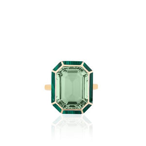 Melange Emerald Cut Statement Ring