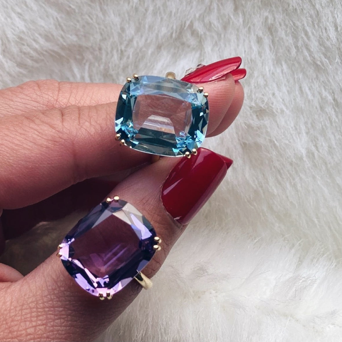 Gossip Jumbo Cushion Cut Ring