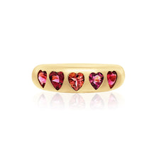 Heart Gemstone Nomad Dome Ring