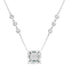 Glitzy Tourmaline and Diamond Bezel Necklace