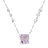 Glitzy Tourmaline and Diamond Bezel Necklace