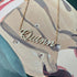 Custom Diamond Script Nameplate Necklace