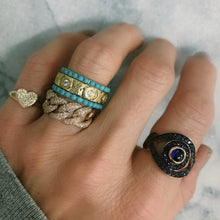 Personalized Radiant Thin Cigar Band Ring