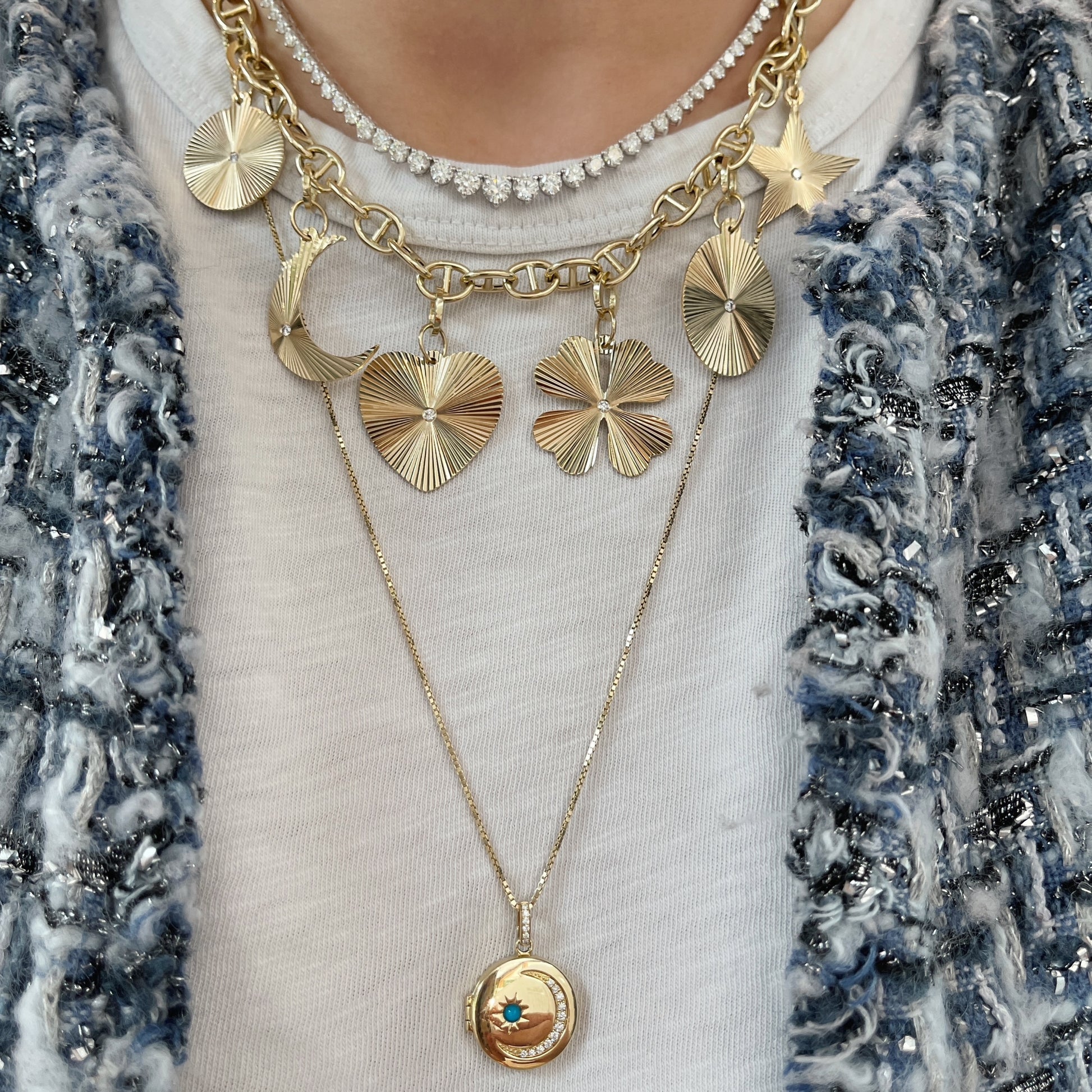 Gold Mariner Link Chain Necklace