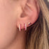 Diamond and Gemstone Huggie Hoop Earrings