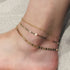 Gold Disk Anklet 