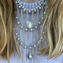 Fresh Water Pearl Chain Fringe Necklace