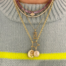 Prong Set Diamond Evil Eye Necklace