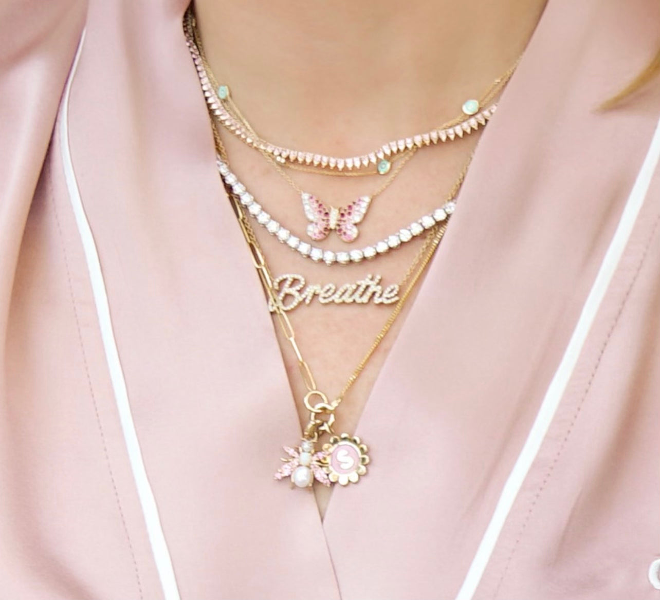 50/50 Open Front Link Chain Necklace
