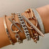 hoverSaxon Jumbo Chain Link with Diamond Toggle Bracelet