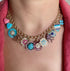 Semi Precious Lucky Hearts Clover Leaf Charm