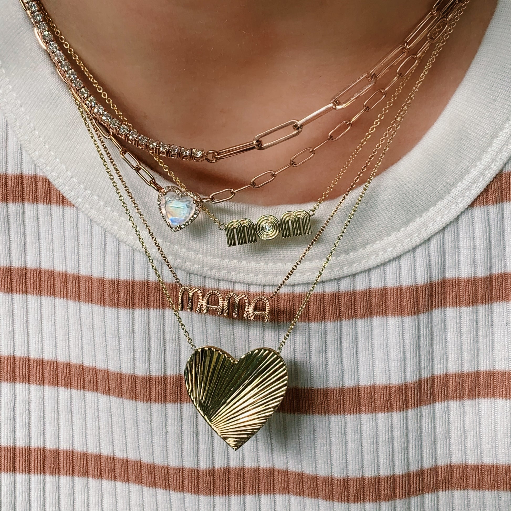 Nova Fluted MAMA Necklace