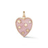 Stone Heart with 14k Stars Pendant
