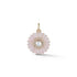 Semiprecious Stone with Pearl & Diamond Emily Pendant Charm
