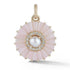 Large Emily Semiprecious Stone with Pearl & Diamond Pendant Charm