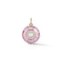 Semiprecious Stone with Pearl & Diamond Emily Pendant Charm
