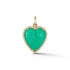 Large Alana Semi Precious Stone & Diamond Heart Pendant Charm