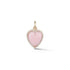 Semi Precious Stone & Diamond Alana Heart Pendant Charm