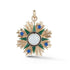 Rosa Emblem Gemstone and Enamel Pendant Charm