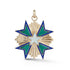 Emmeline Gemstone and Enamel Star Medal Pendant Charm