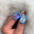 Queen Emerald Cut with Enamel Frame Ring