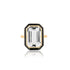 Queen Emerald Cut with Enamel Frame Ring
