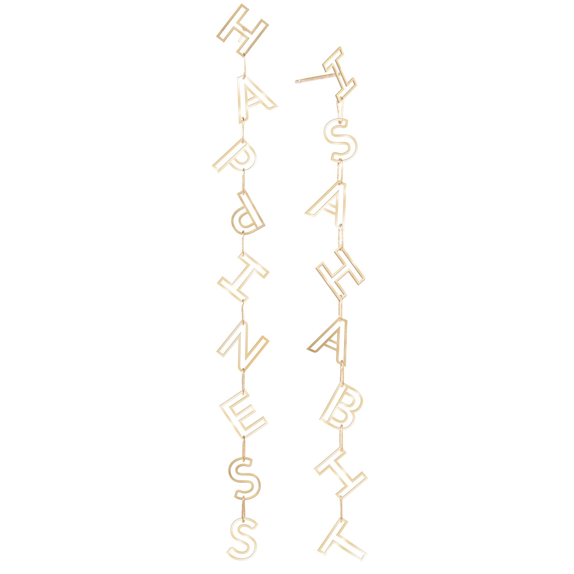 Personalized Chain Letter Drop Earrings