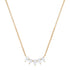 5 Stone Pear Shape Diamond Necklace