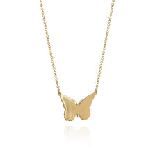 Small High Polish Butterfly Necklace