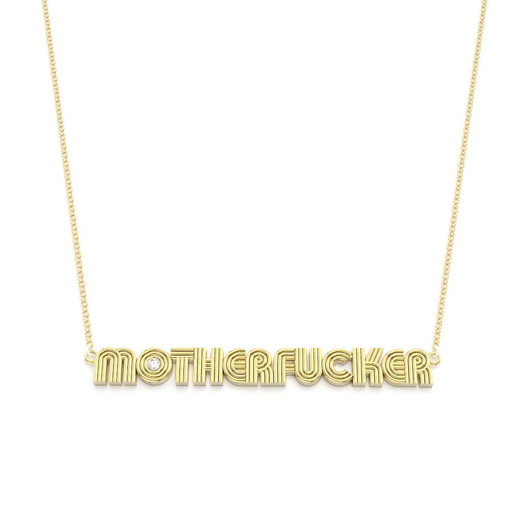 Radiant Word Nameplate Necklace