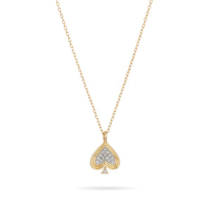Make Your Move Pave Diamond Suit Necklace