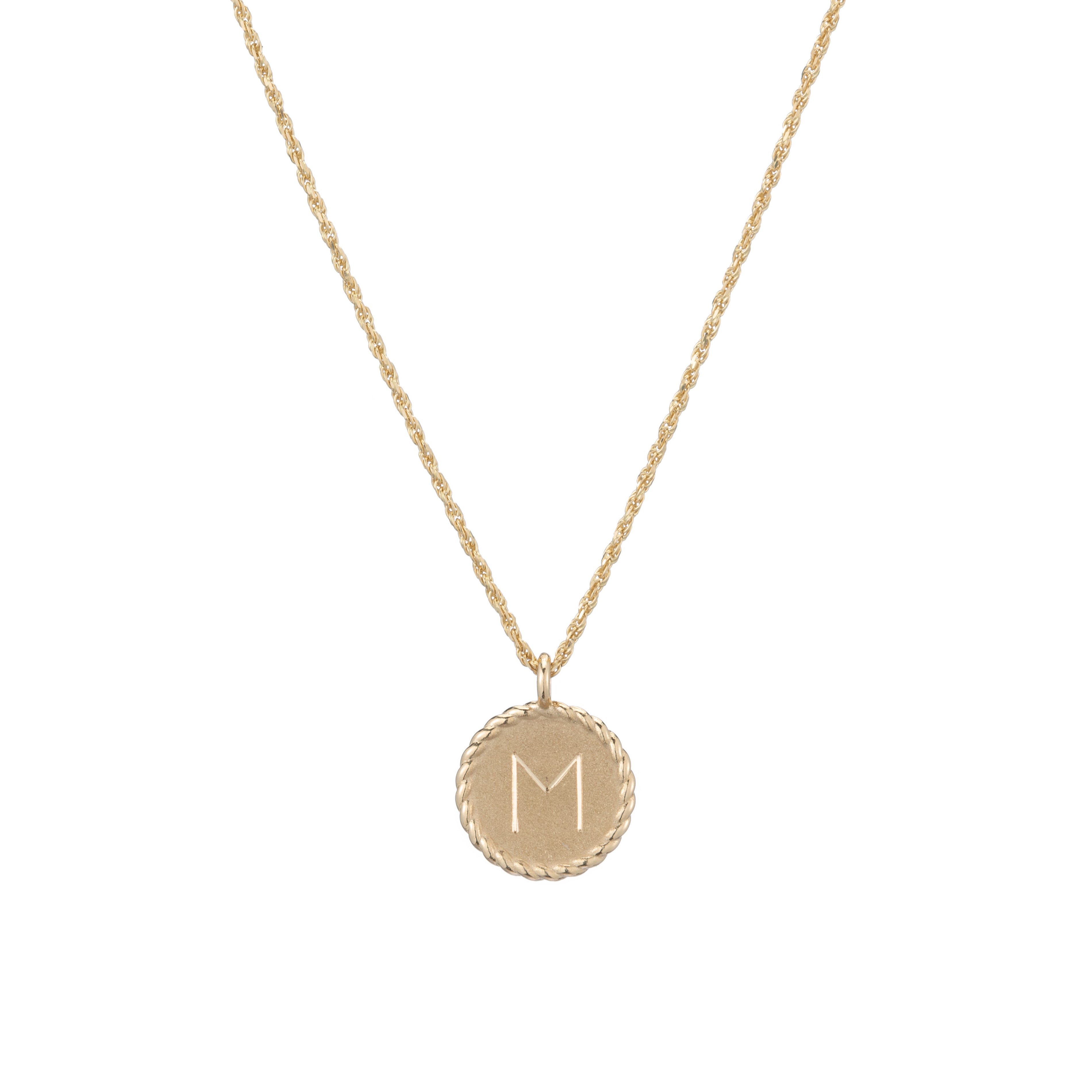 Mini Imperial Disc Pendant Necklace