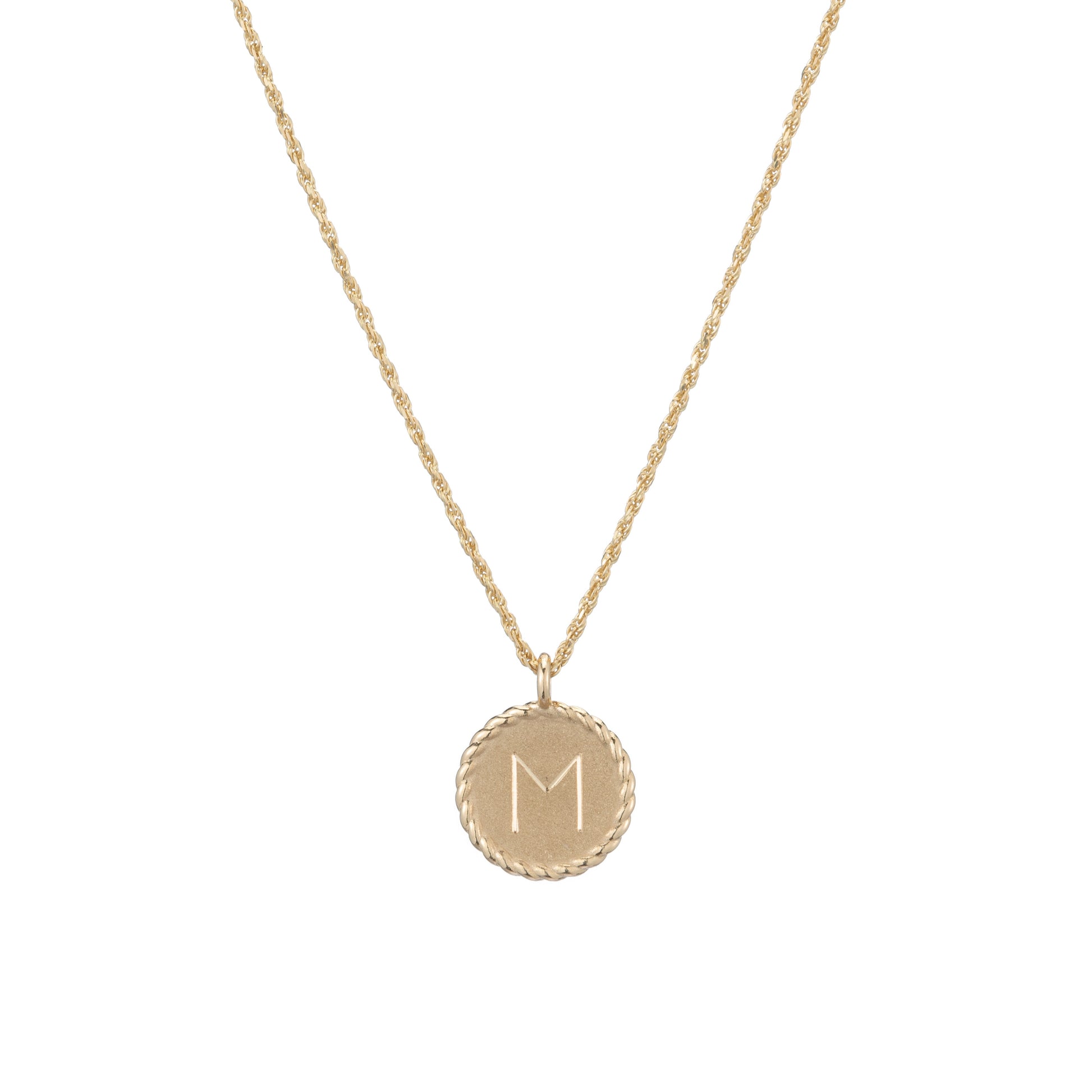Mini Imperial Disc Pendant Necklace
