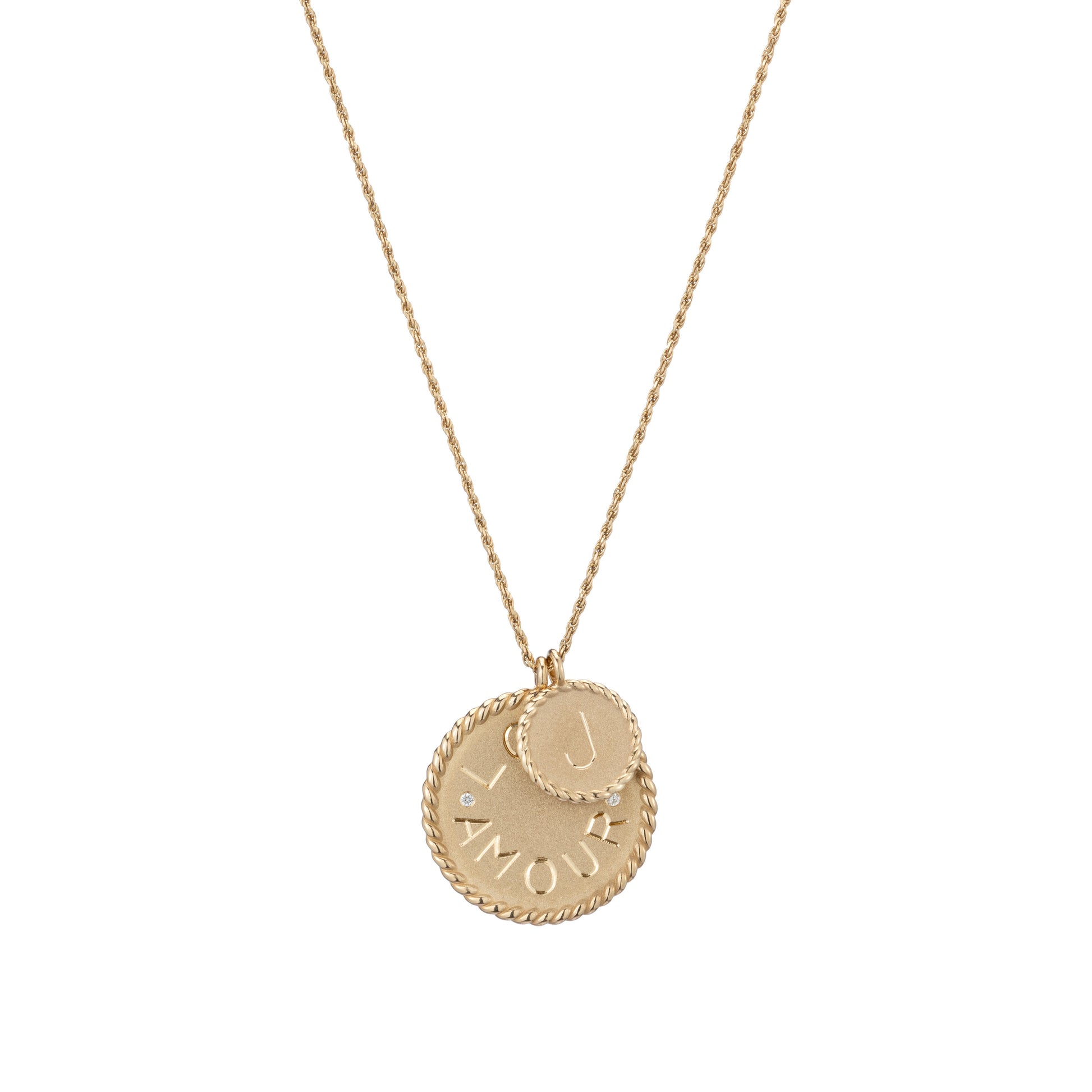 Mini Imperial Disc Pendant Necklace