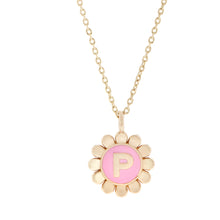 Daisy Initial Pendant Necklace