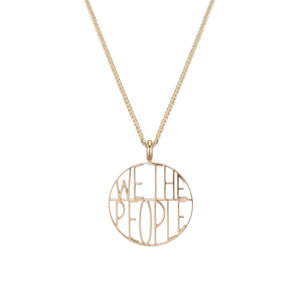 We the People Token Pendant Necklace