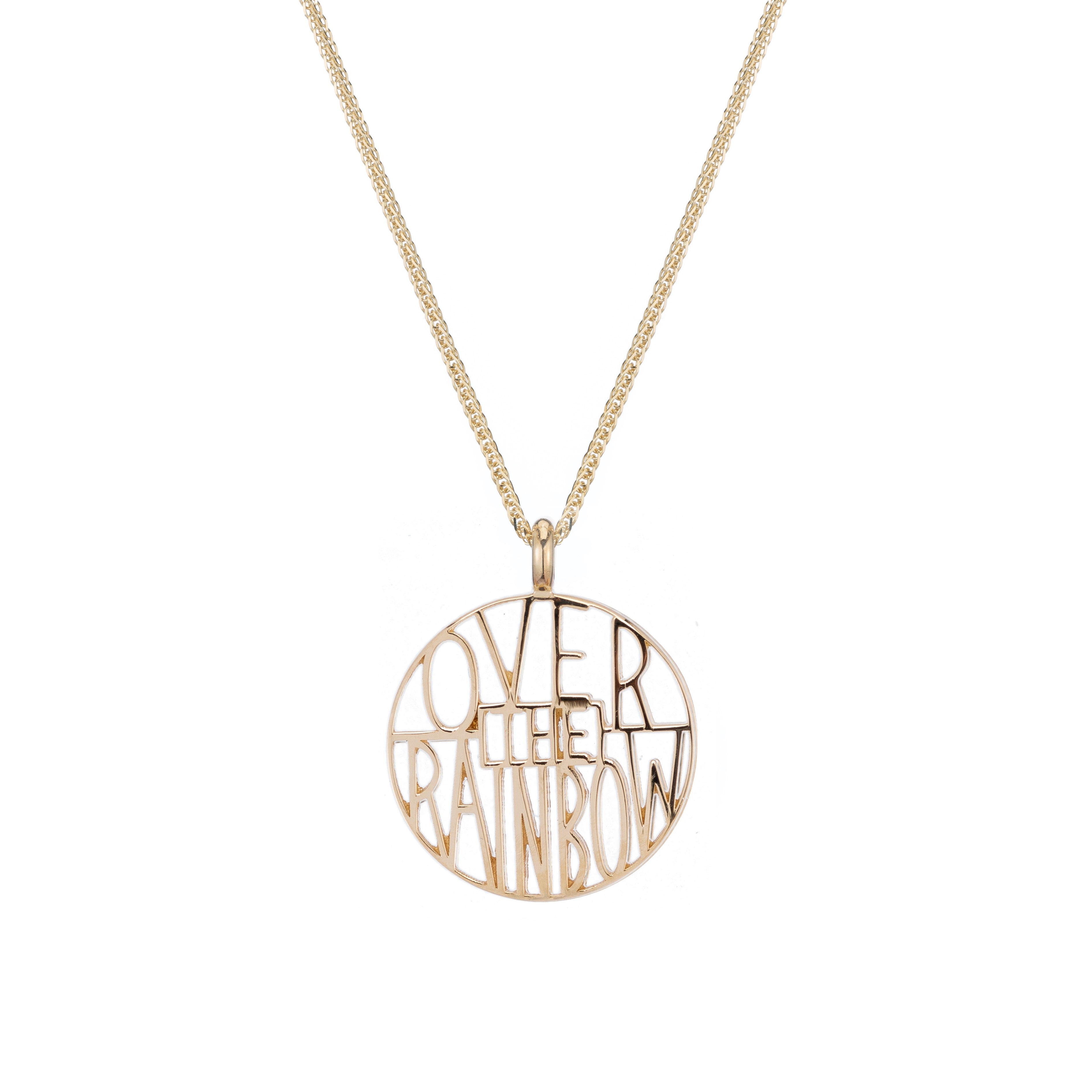 Over the Rainbow Token Pendant Necklace