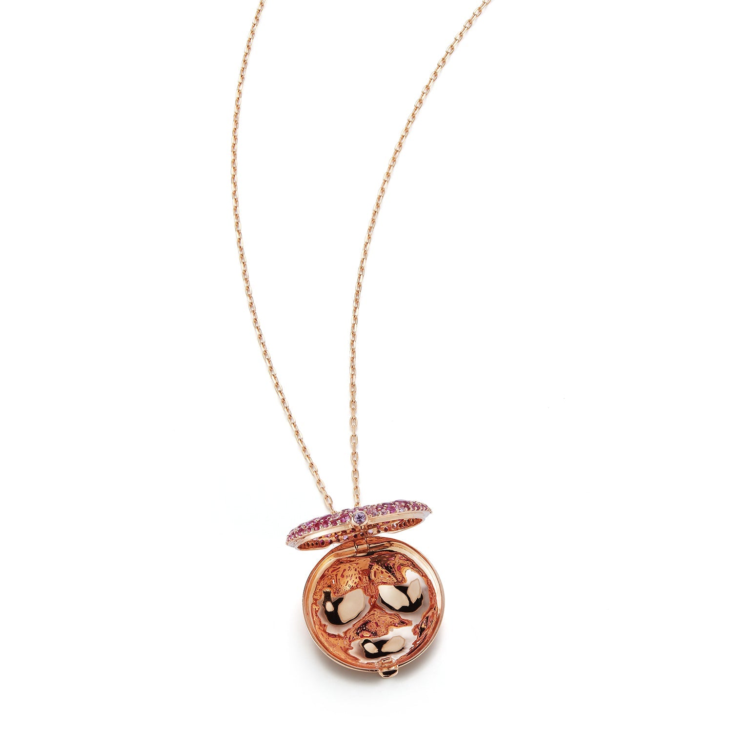 Large Gemstone or Diamond Pebble Locket