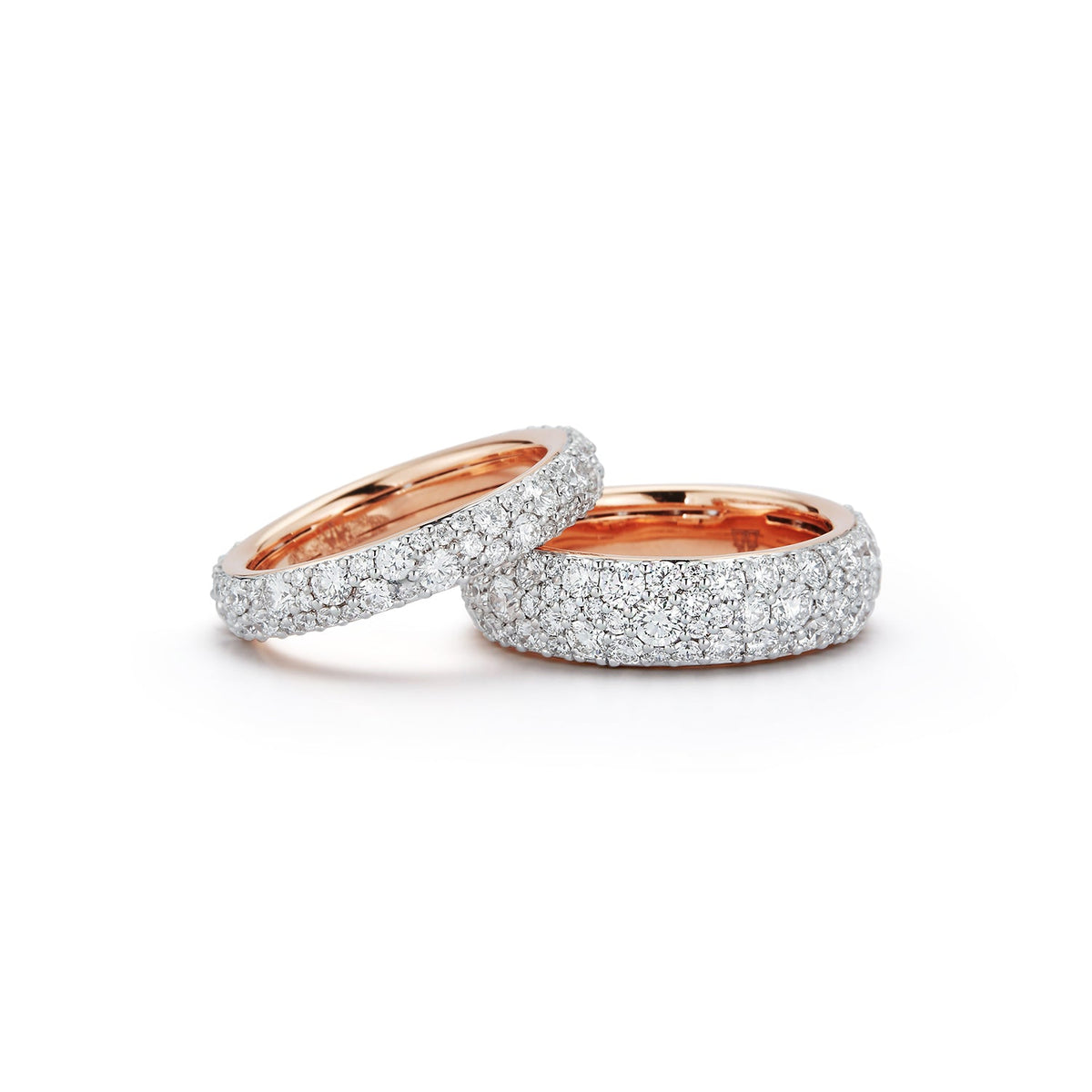 Rose Gold & Diamond Eternity Band Ring