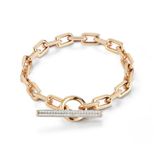 Saxon Chain Link with Diamond Toggle Bracelet