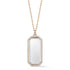 Bell Diamond & Rock Crystal Rectangular Tablet Charm
