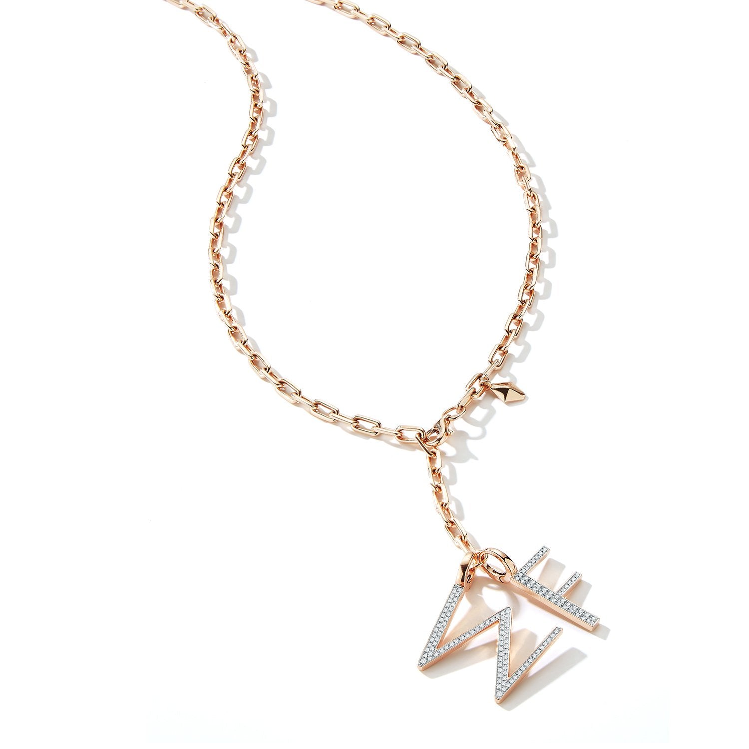 Woolf Diamond Initial & Number Charm