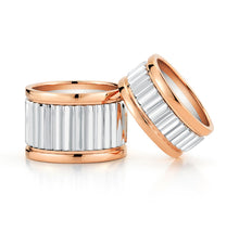 Clive Two Tone 10mm Fluted Band