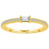 The Julia Birthstone Single Gemstone Baguette Stacking Ring