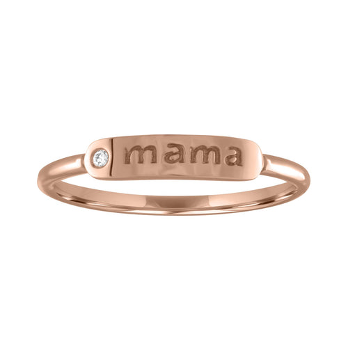 The Twiggy MAMA Skinny Signet Ring