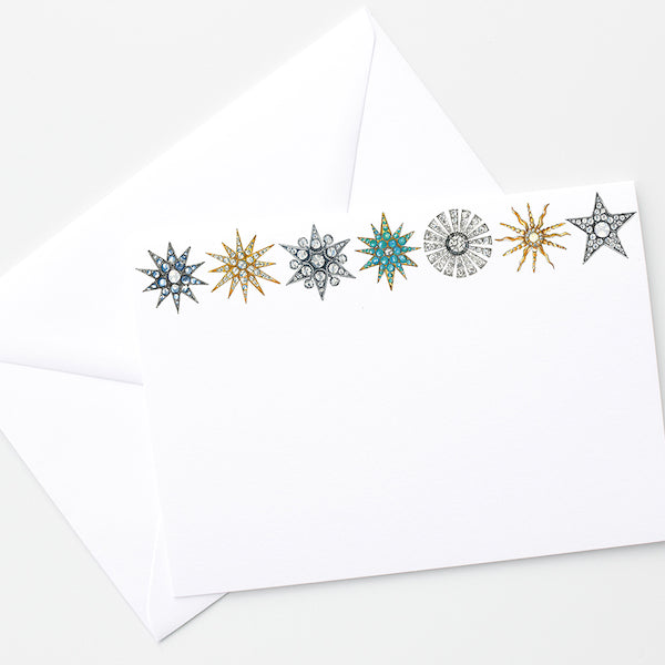 star brooches stationary