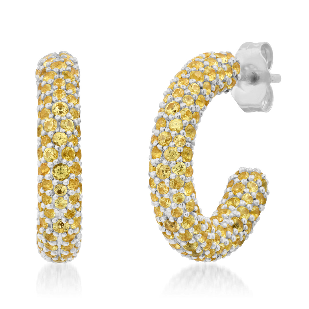 Mini Sapphire Sunshine Party Hoops
