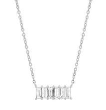 Diamond Baguette Staple Necklace