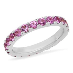 Large Diamond or Gemstone Eternity Band Ring